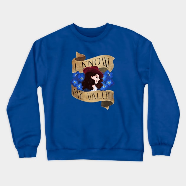 I know my value Crewneck Sweatshirt by shelbywolf